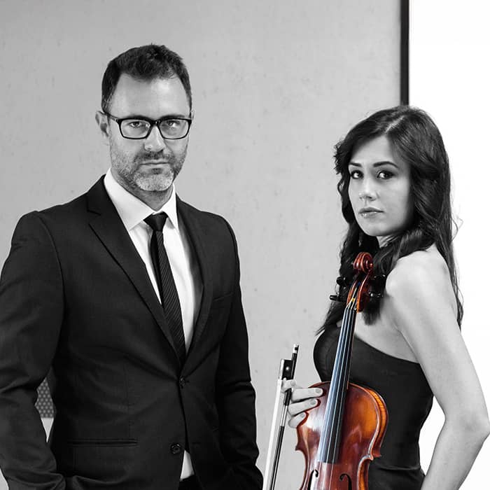 Violinist Diana Jipa and pianist Ștefan Doniga 